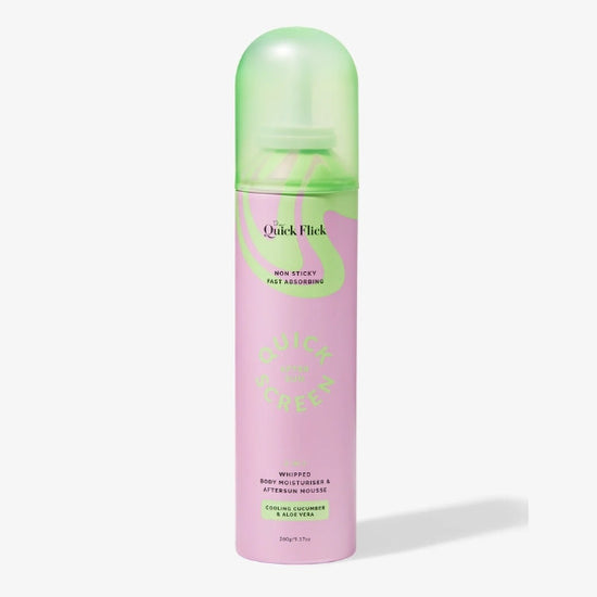 The Quick Screen Whipped Body Moisturiser and Aftersun Mousse 260g